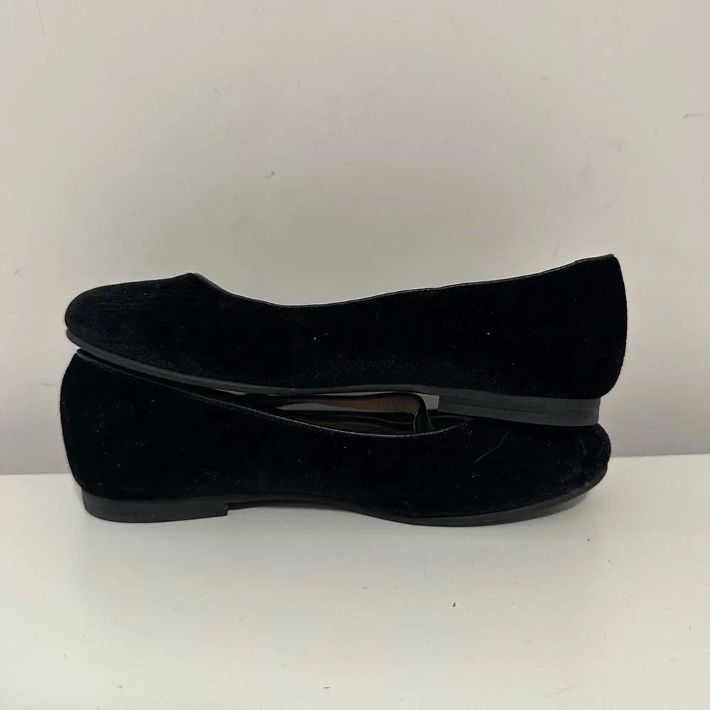 London Kids Black Velvet Strap Shoes Girl’s Size (EU)32 (US) 1 Made In Italy